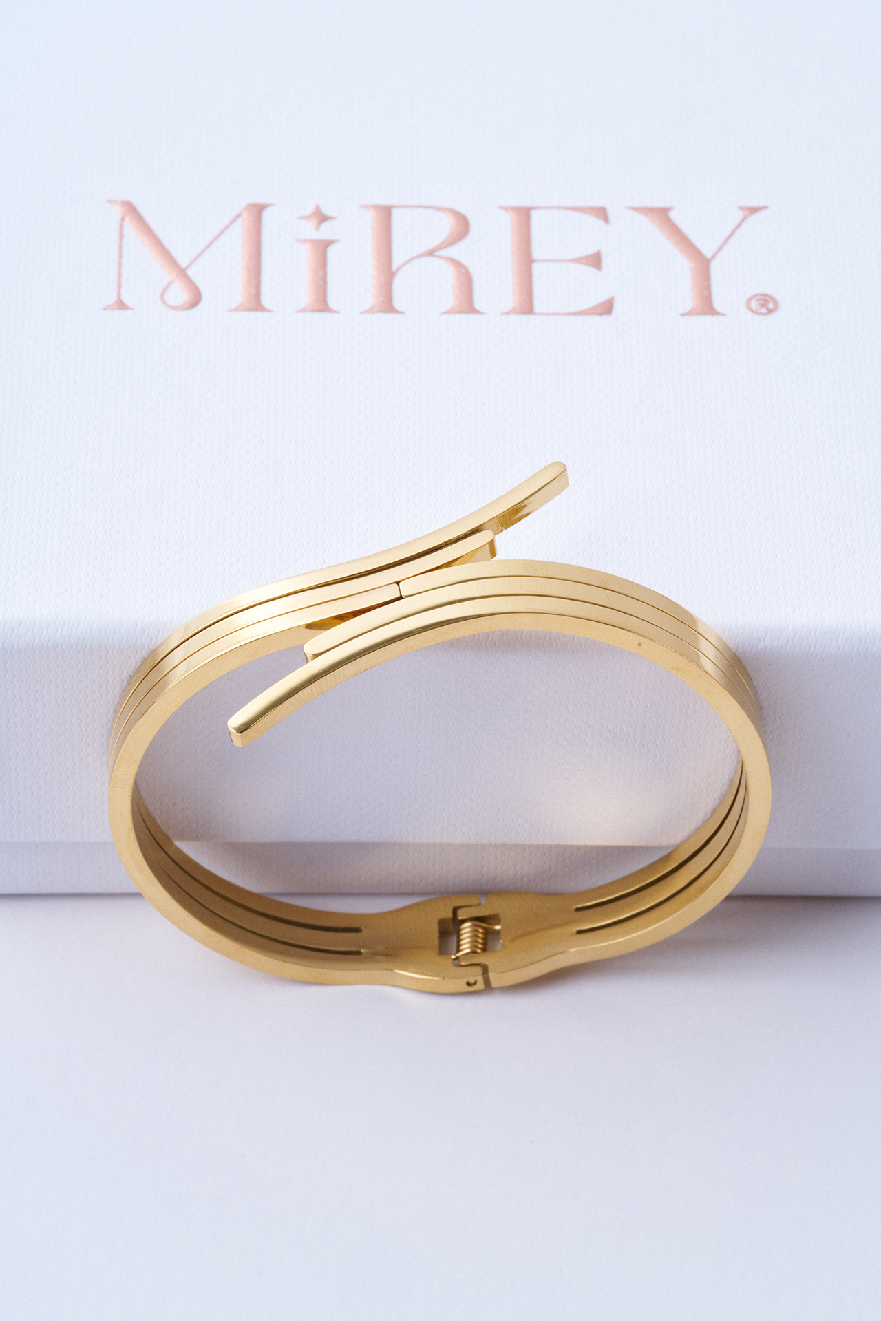 Abstract Modern Çelik Bileklik - Mirey (1)