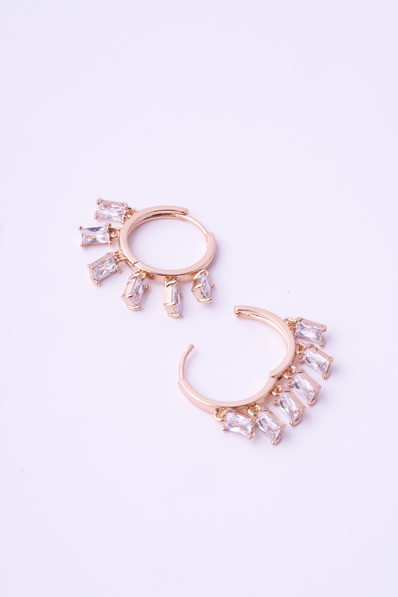 Baget Taşlı Sallantılı Xuping Küpe - Mirey (1)