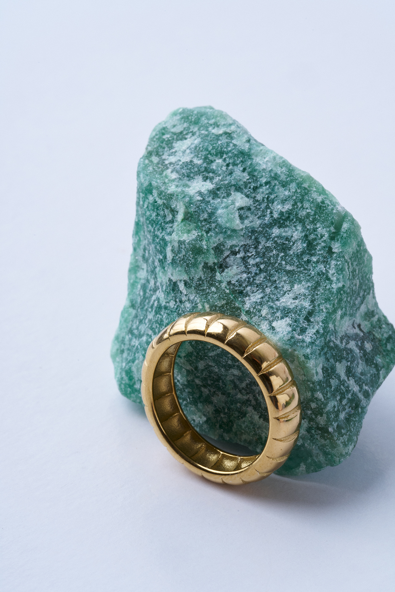 Cecille Sade Çelik Yüzük - Mirey (1)