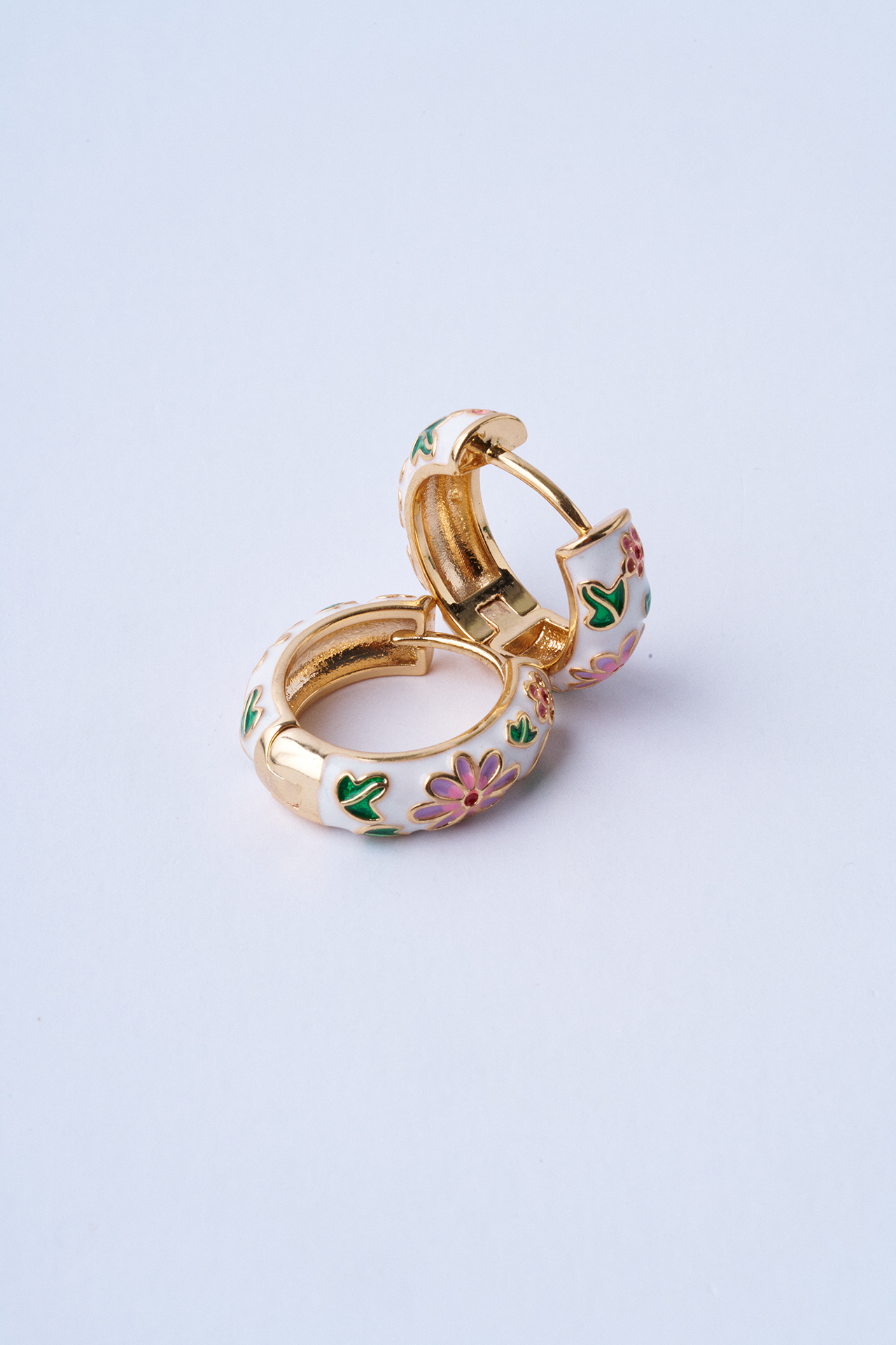 Daisy Rice Küpe - Beyaz - Mirey