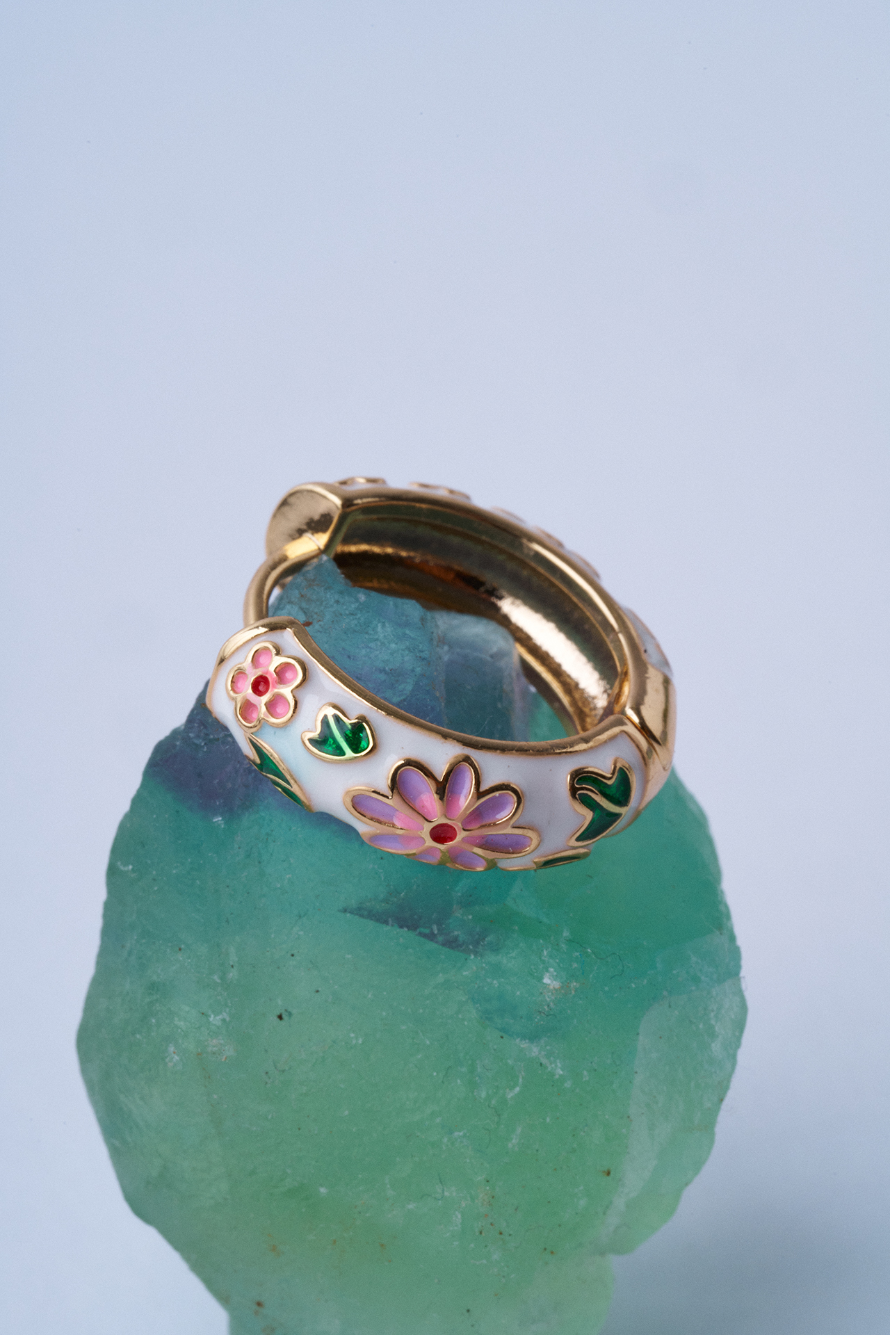 Daisy Rice Küpe - Beyaz - Mirey (1)