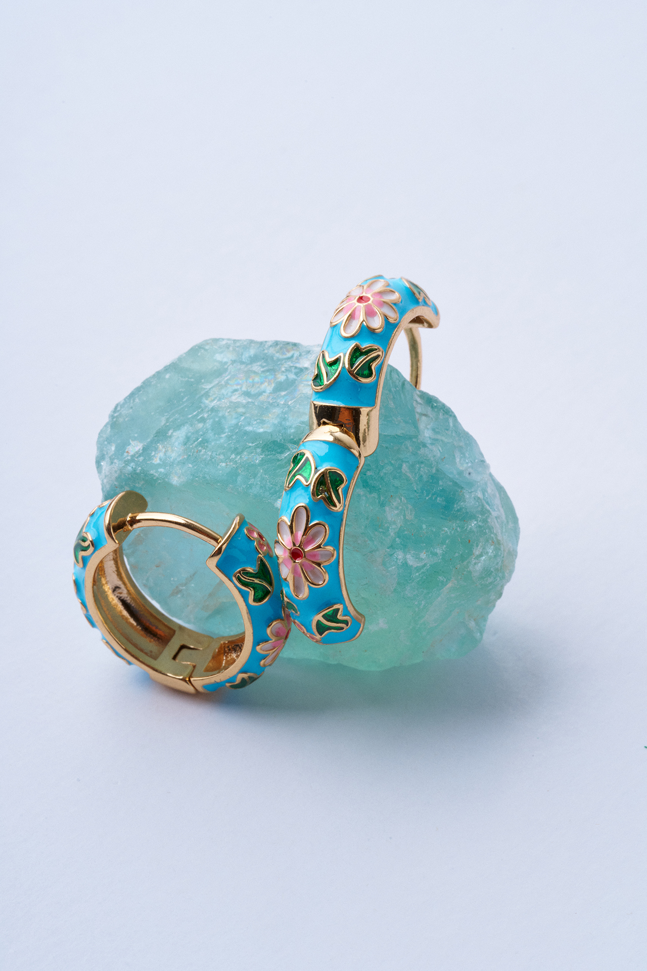 Daisy Rice Küpe - Mavi - Mirey (1)