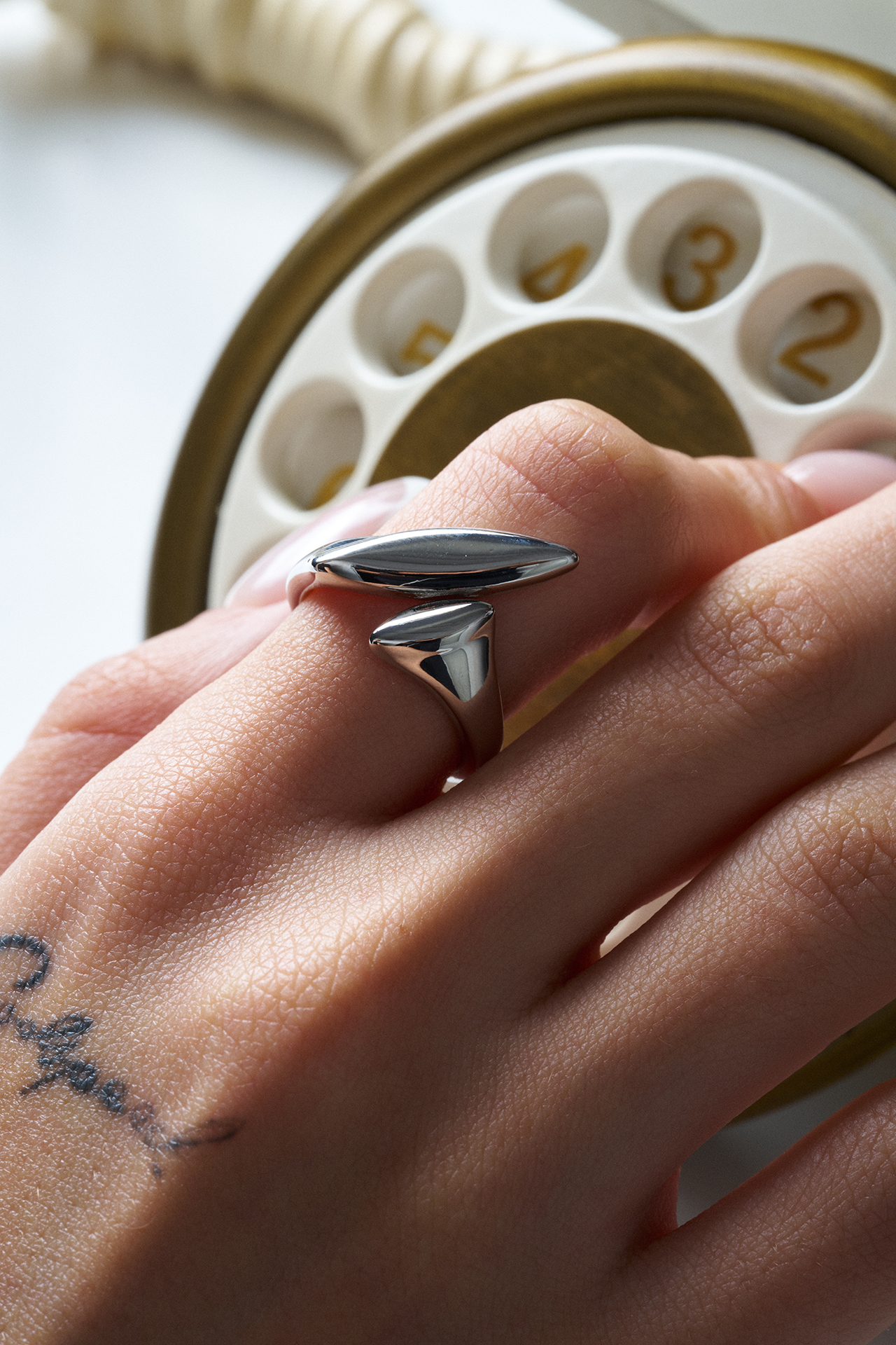 Desire Ayarlanabilir Çelik Yüzük - Mirey