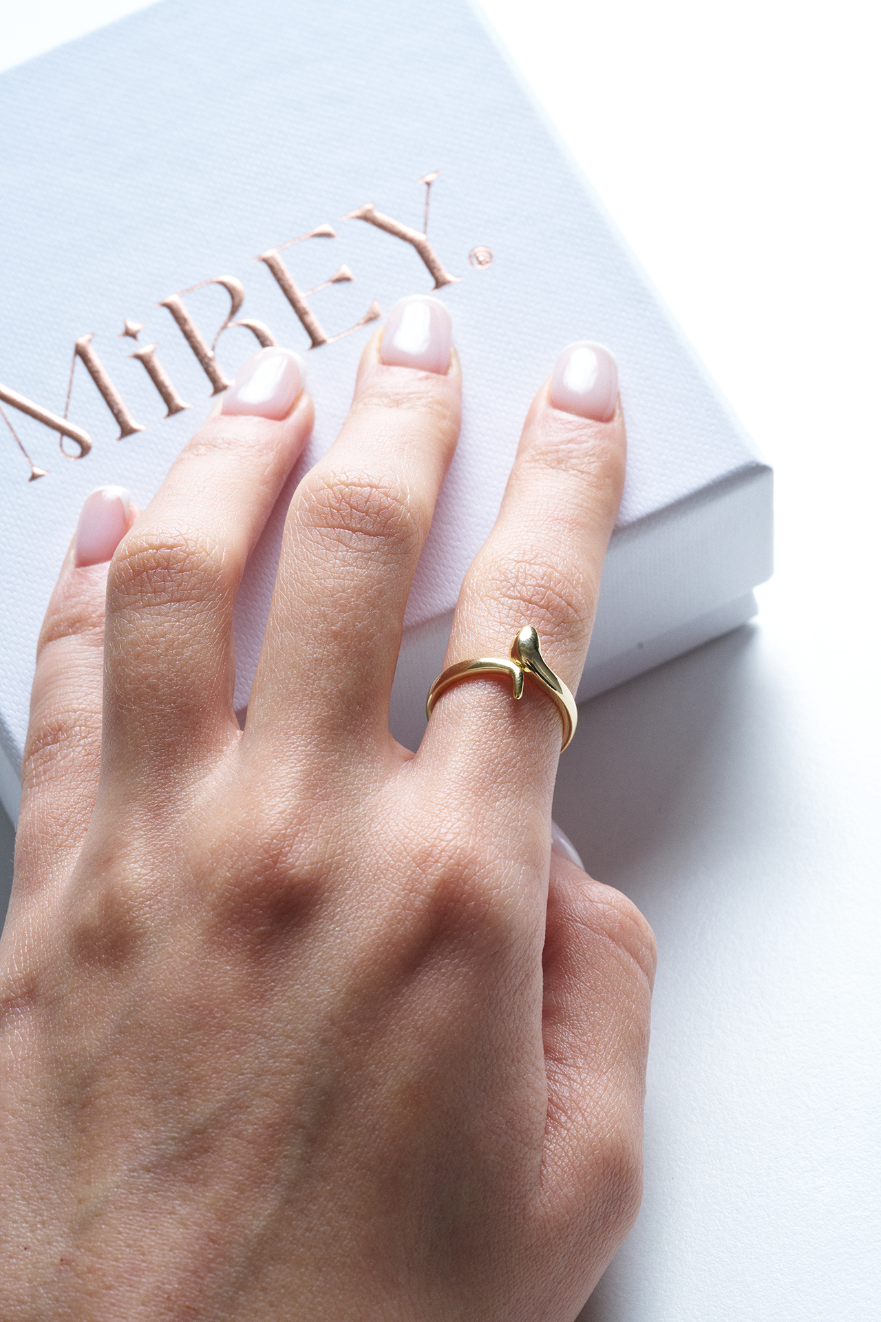 Gold Snake Ayarlanabilir Çelik Yüzük - 3