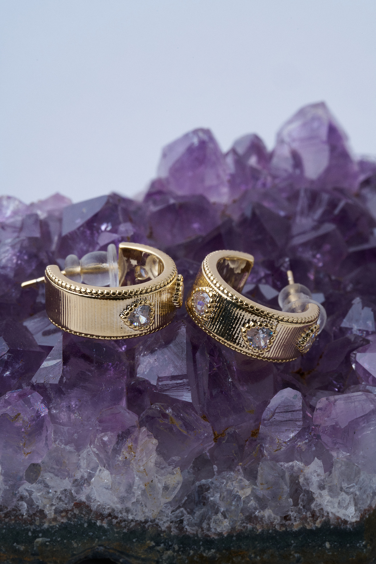 Half Circle Çelik Küpe - Mirey (1)