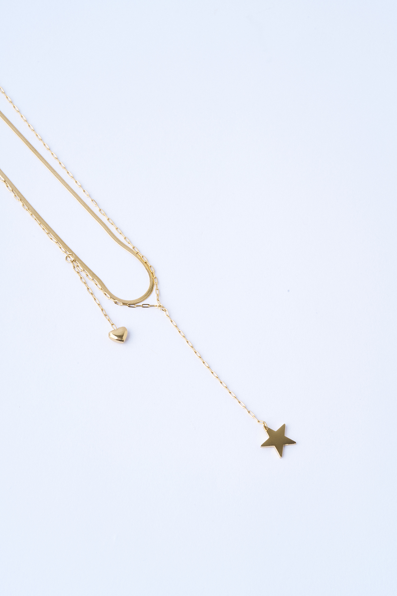 Italian Star Triple Gold Çelik Kolye