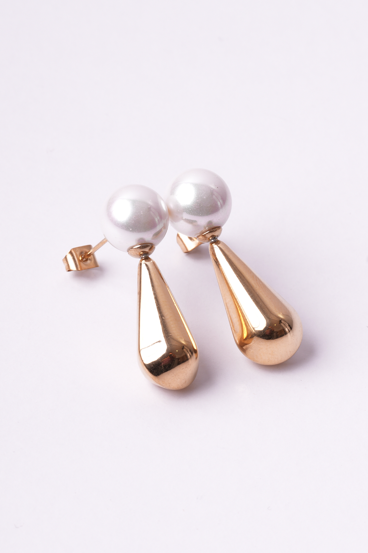 Lucent İnci Çelik Küpe - 4