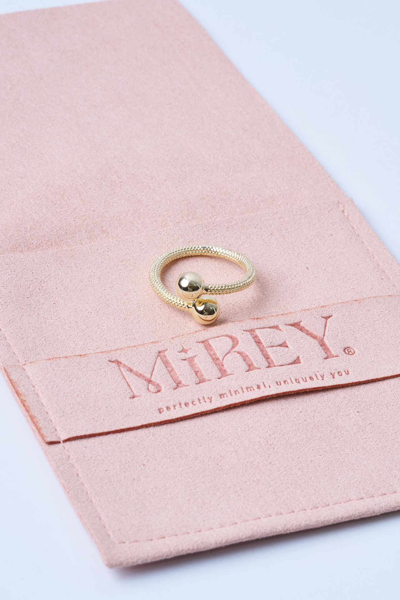 Magnet Ball Gold Ayarlanabilir Çelik Yüzük - 4