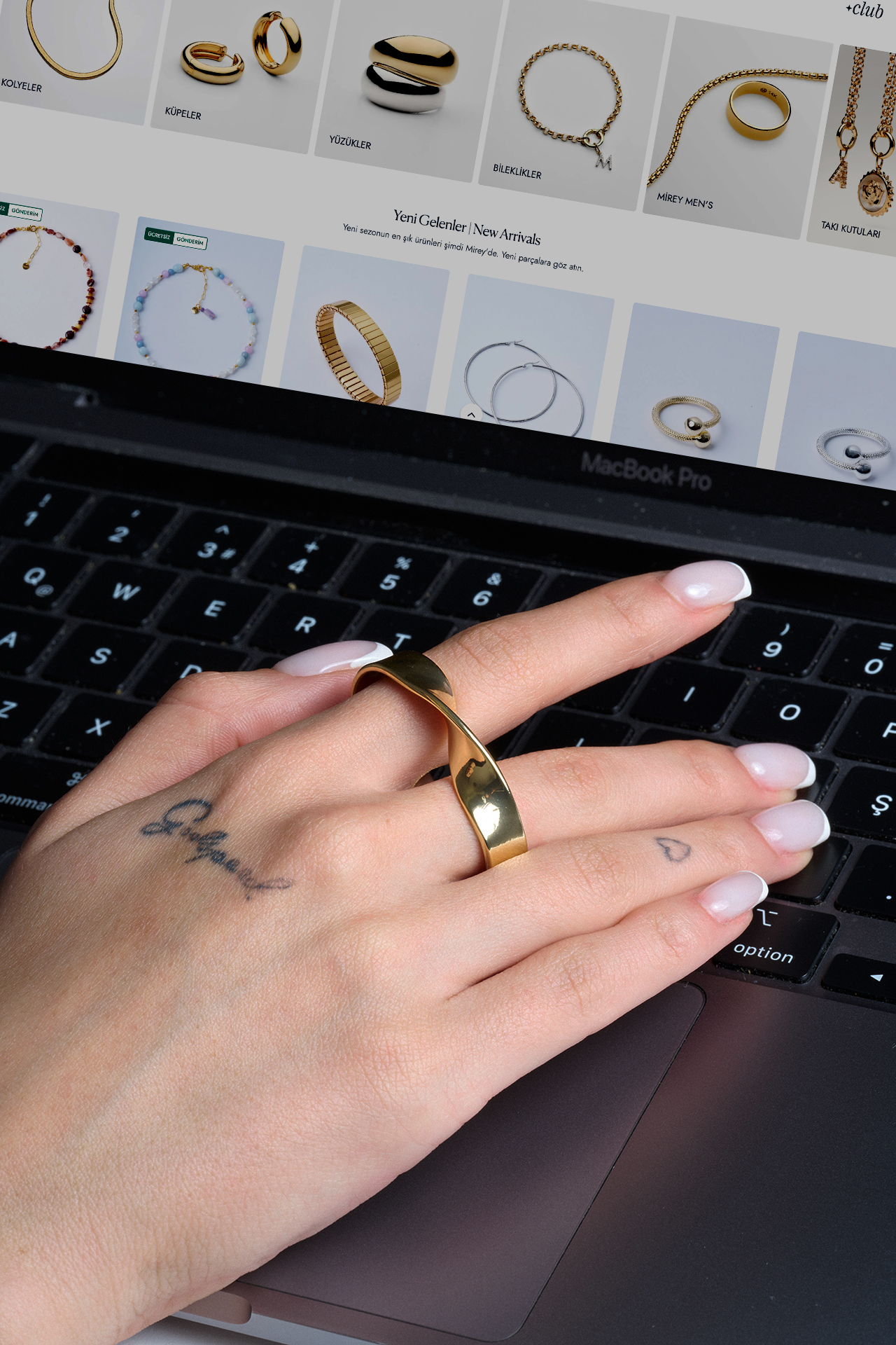 Marry Çift Parmak Pinterest Yüzük - 3