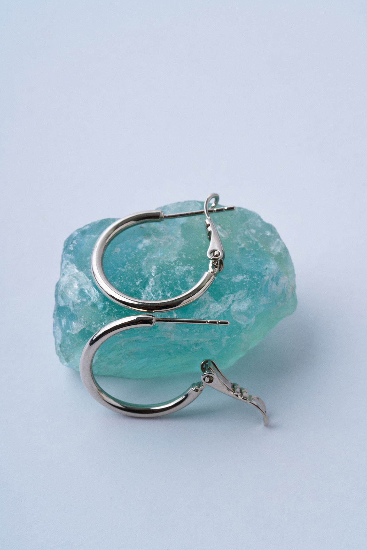 Minty Oval Çelik Küpe - Mirey (1)