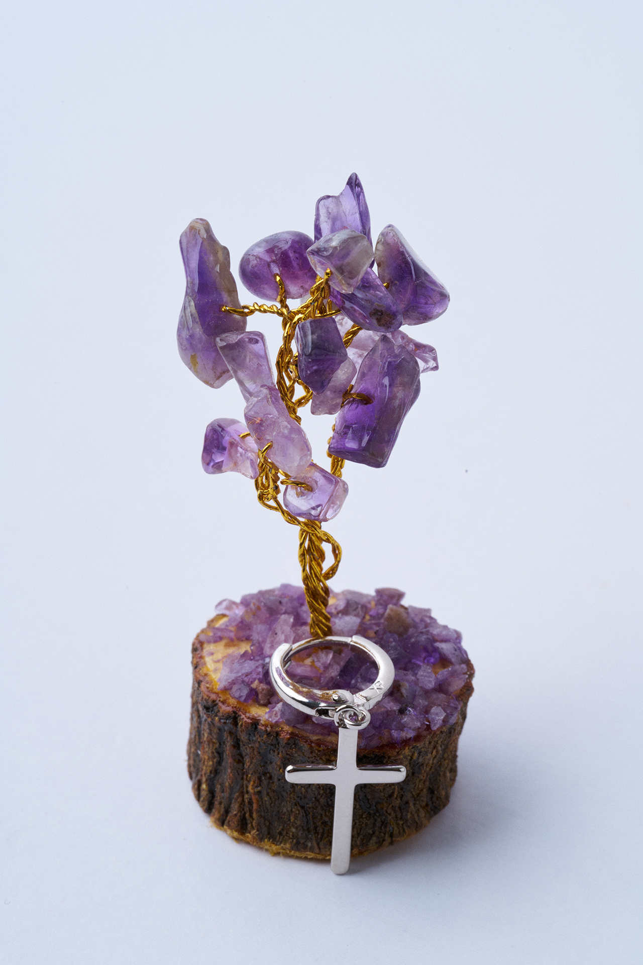 Sade Haç Çelik Küpe - Mirey (1)