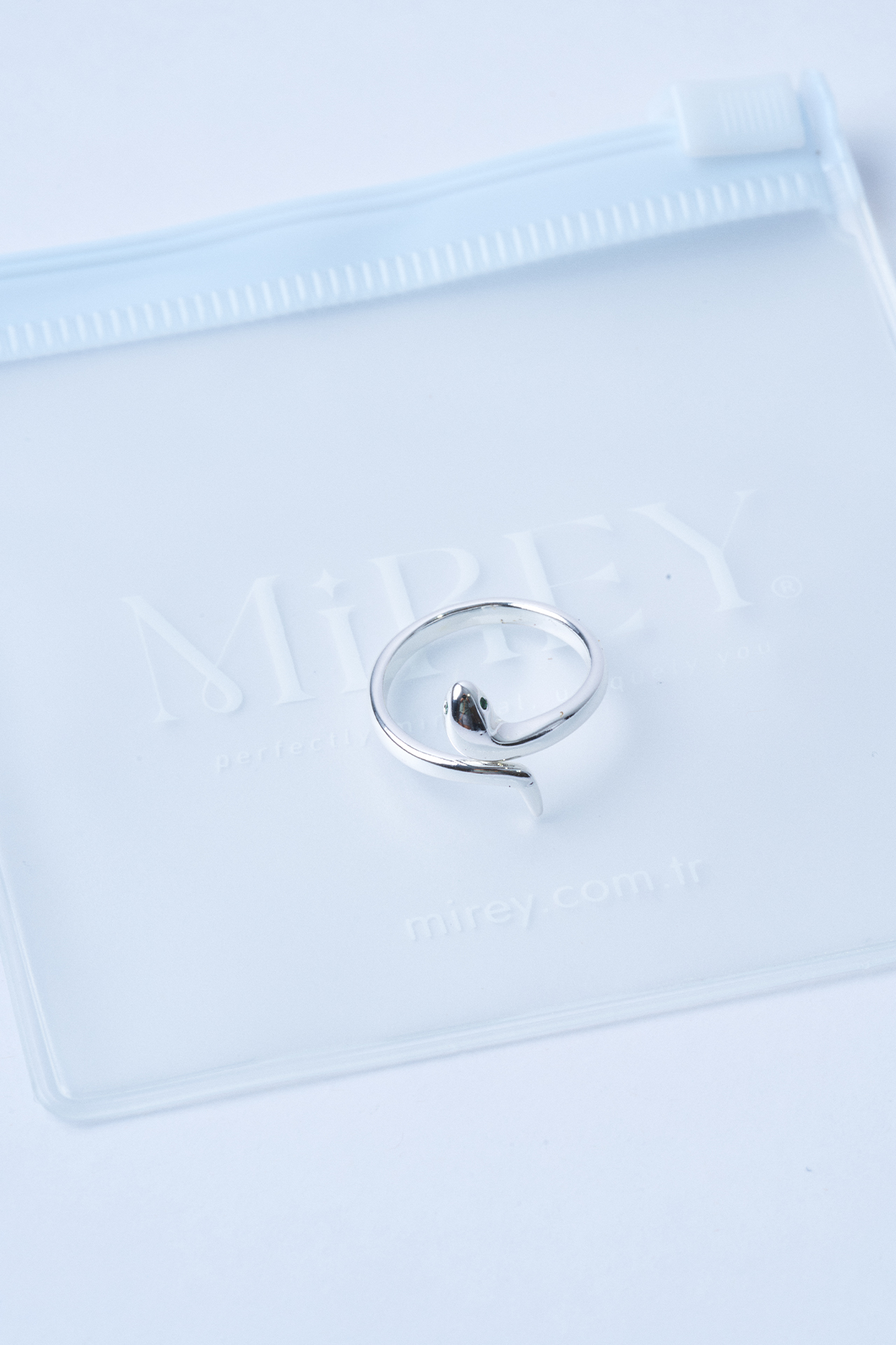 Silver Snake Ayarlanabilir Çelik Yüzük - 3