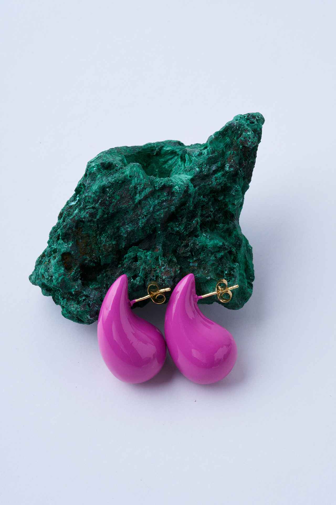 Su Damlası Küpe - Fuşya - Mirey (1)