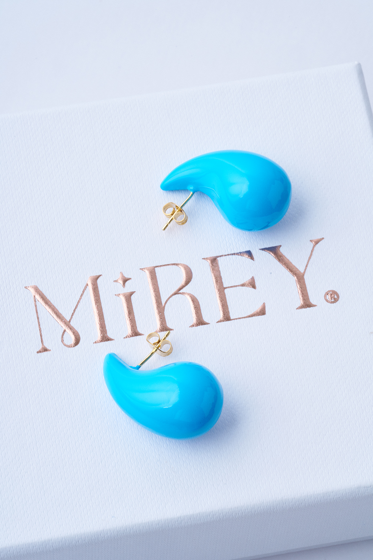 Su Damlası Küpe - Mavi - Mirey (1)