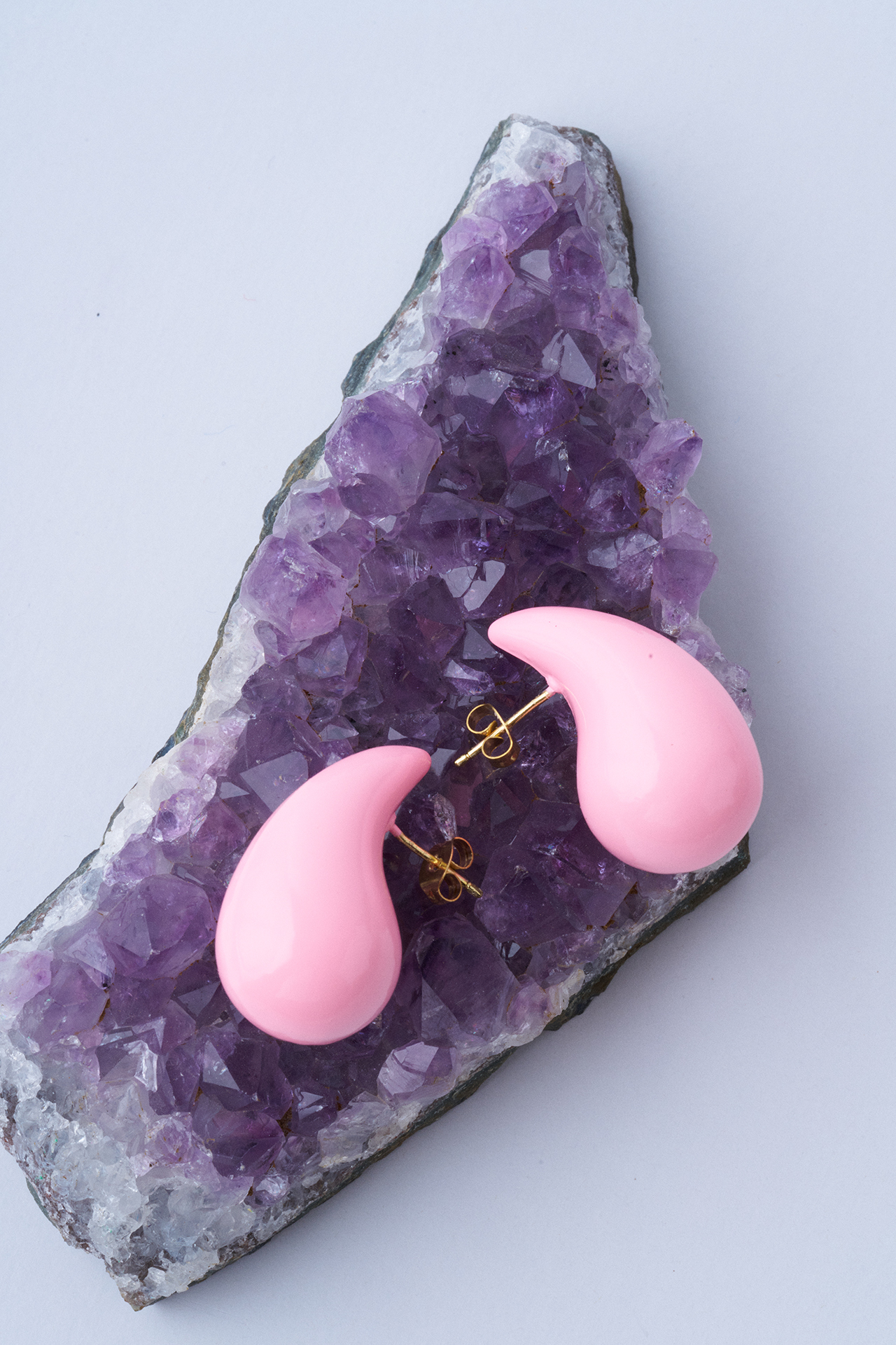 Su Damlası Küpe - Pembe - Mirey (1)