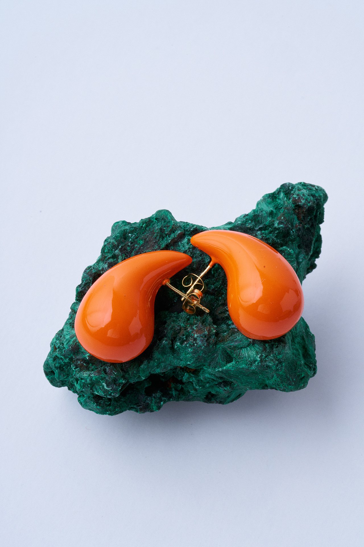 Su Damlası Küpe - Turuncu - Mirey (1)