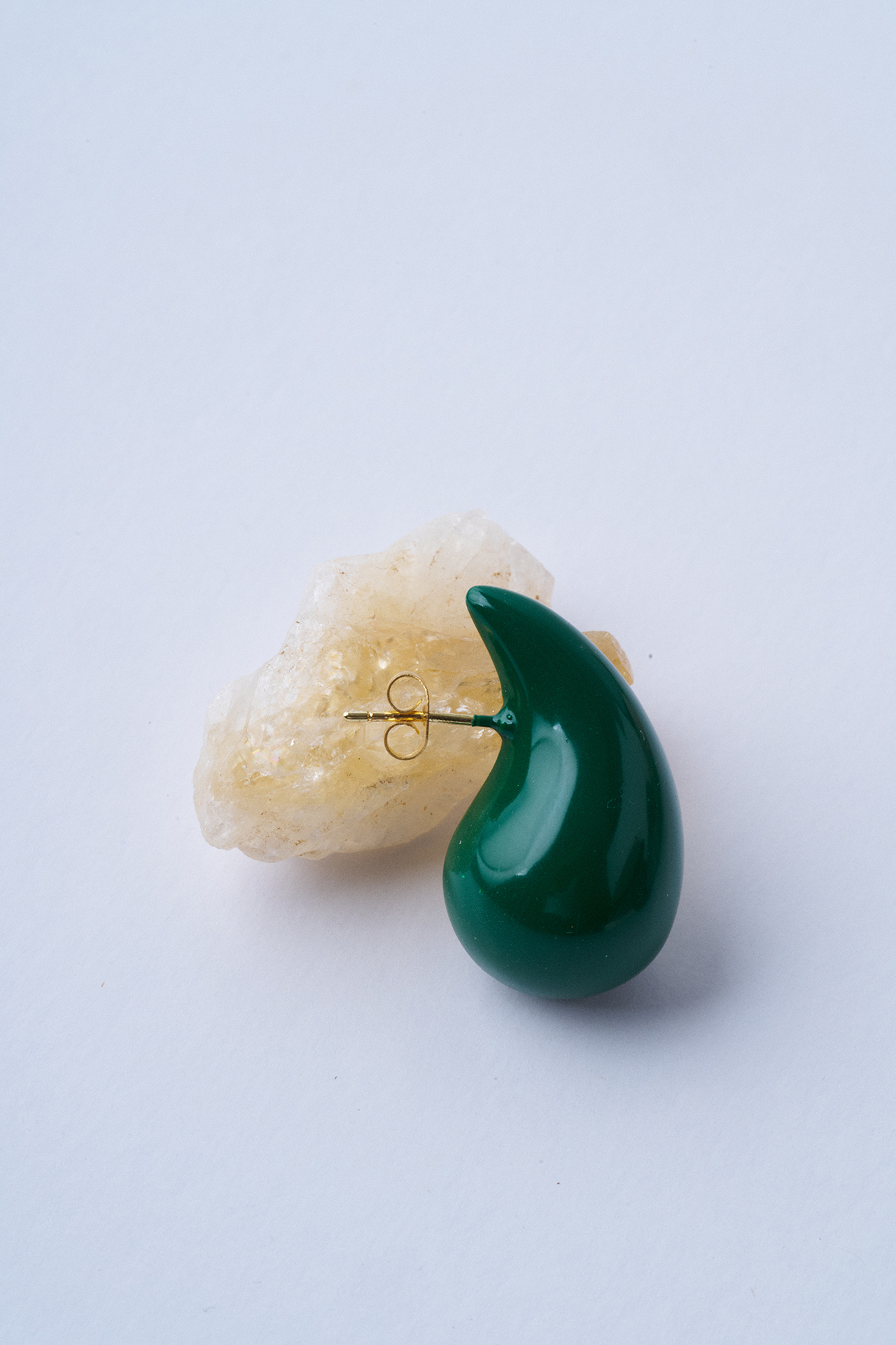 Su Damlası Küpe - Yeşil - Mirey (1)