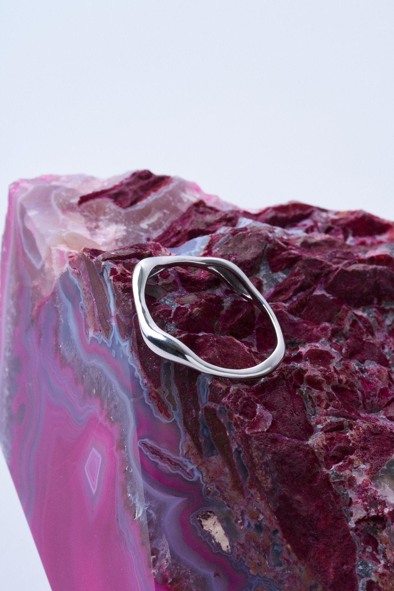 Thin Wave Çelik Yüzük - Mirey (1)