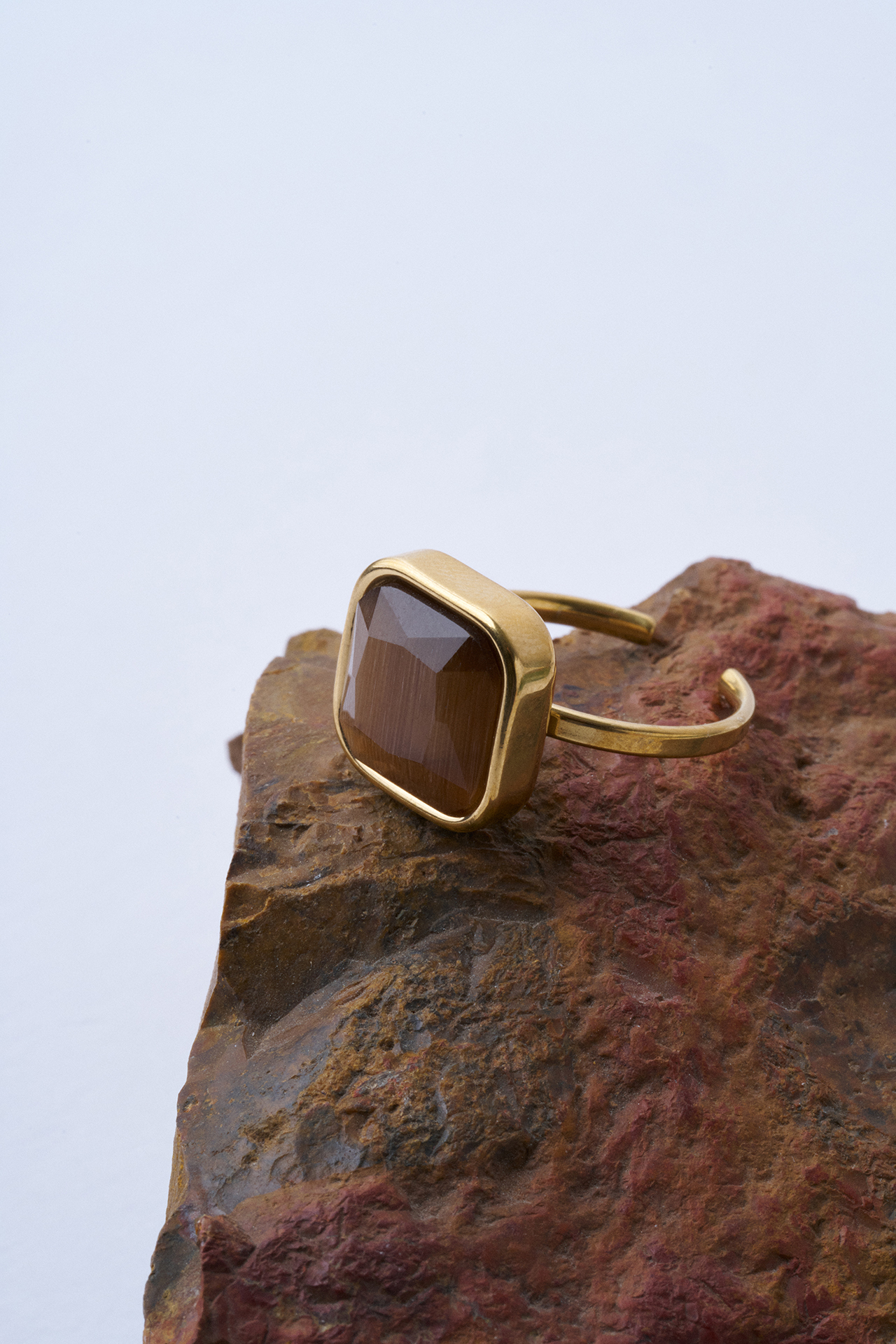 Tiger Spirit Ayarlanabilir Çelik Yüzük - Mirey (1)