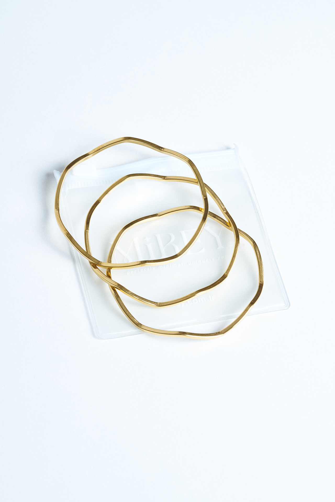 Üçlü Çelik Zikzak Bilezik - Mirey