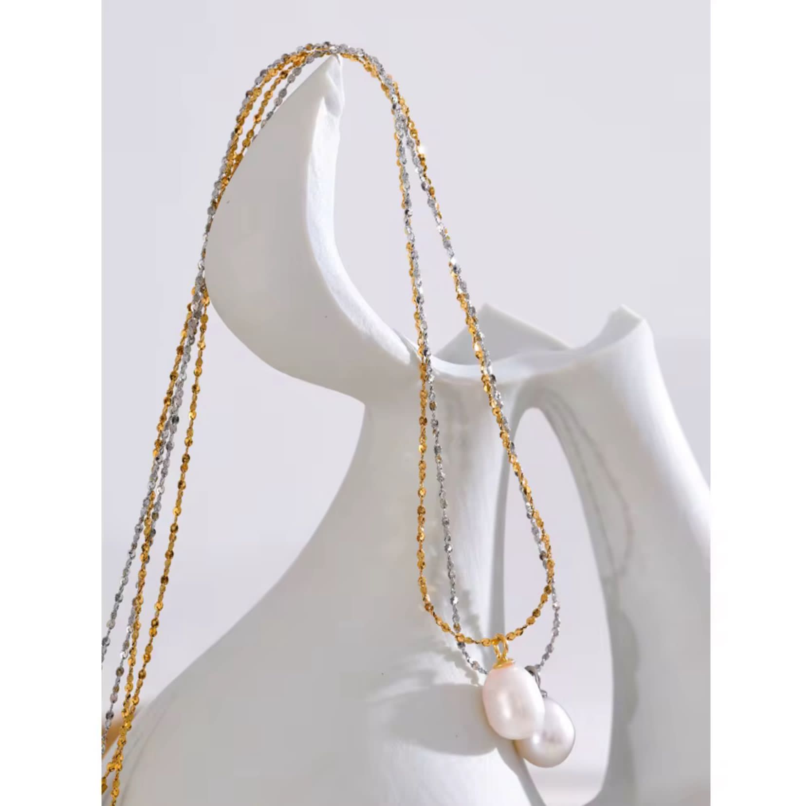 Venüs İnci Çelik Kolye - Mirey